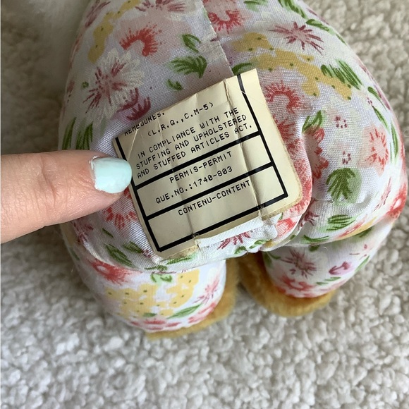 Vintage Bunny Rabbit Plush Pyjamas & Night Cap Stuffed Animal Toy - Picture 6 of 8